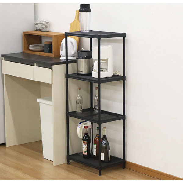 スチールラック 4段 45幅 メッシュ棚板 メッシュラック 収納 棚