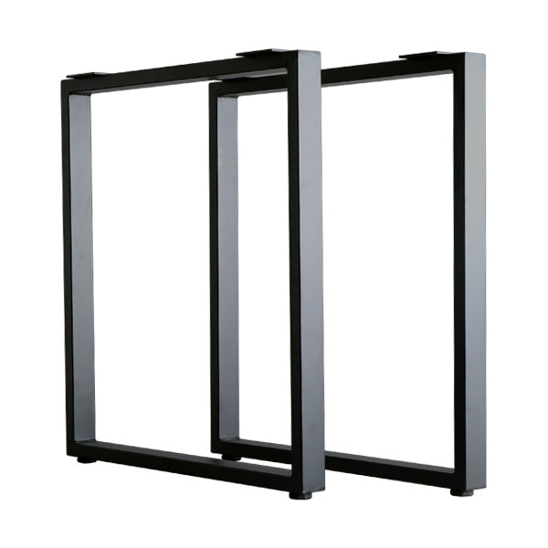 テーブル 脚 パーツ DIY 高さ69.5cm(約高さ70cm) 2本セット ブラック 黒 角枠脚 ロの字型 ハイタイプ テーブル脚 おしゃれ テーブル 脚のみ カフェ風 ハイテーブル 脚 高い 机の脚 デスク 脚 幅63cm スチール脚 付け替え 取り替え リメイク テーブル脚のみ アジャスター付き_8