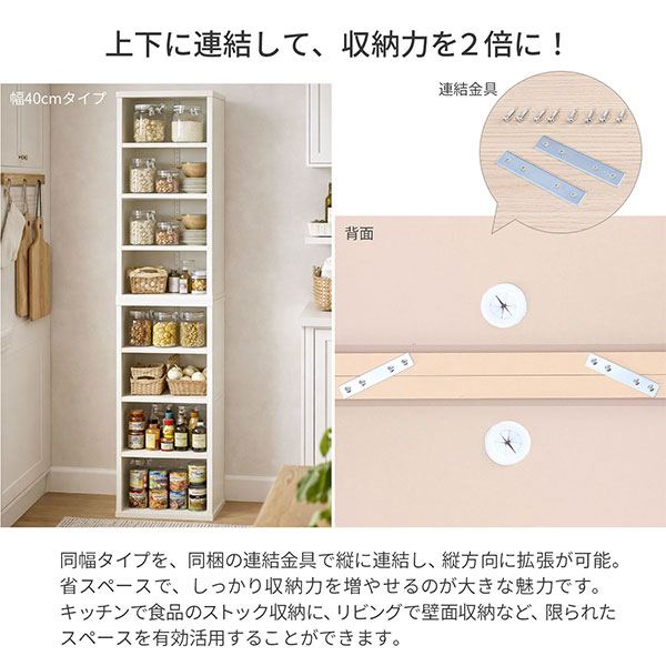 収納棚 幅60cm 奥行40cm セレクトエシカ9060(SS-9060EC) 幅58.9cm