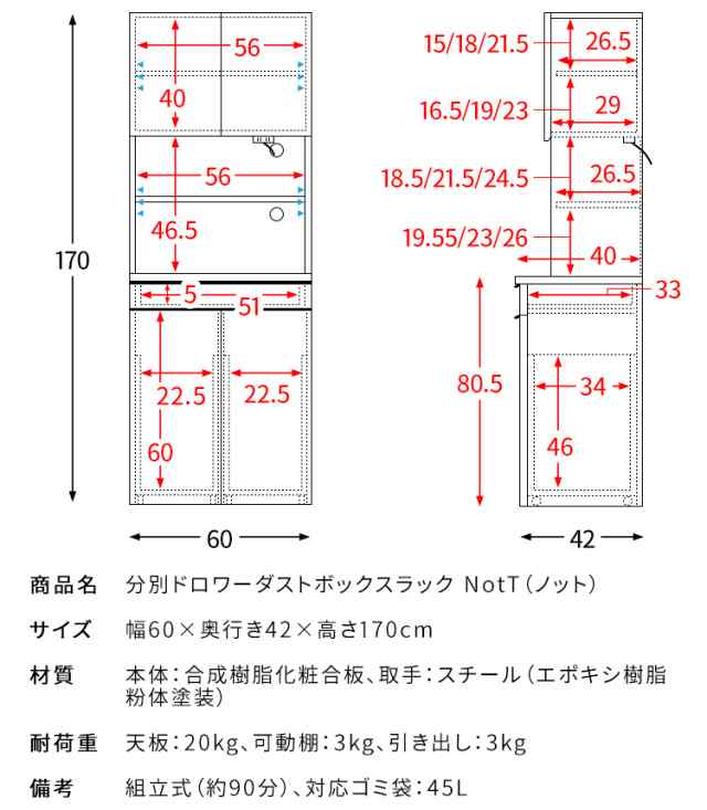 ゴミ箱上ラック キャスター付き 60幅 食器棚 レンジ台 キッチン収納棚 コンセント付き 引き出し おしゃれ ゴミ箱が置ける キッチンラック