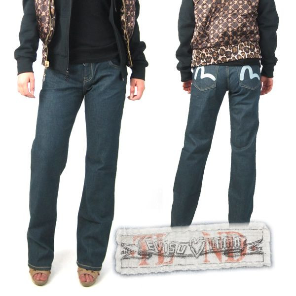 Ladies EVISU×PUMA コラボ ジーンズ デニムパンツ ロング レディース A/WMANの通販は