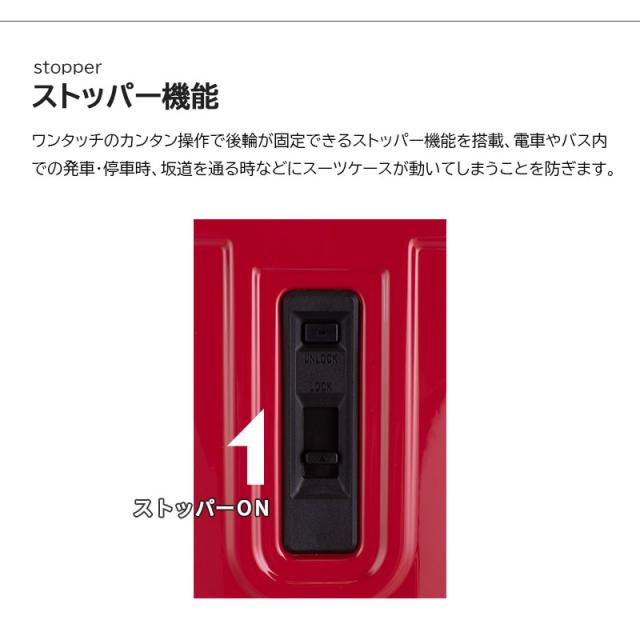 ヒデオワカマツ エストップ スーツケース Mサイズ 60L/71L 4泊 6泊 85