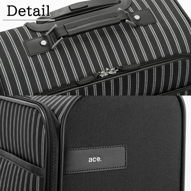 ace.TOKYO メリディオナ3 32L ソフトキャリーケース フロントオープン ソフトキャリーバッグ 17659 ( スーツケース キャリーケース キャリーバッグ エース ブランド ソフトキャリー 旅行バッグ キャリーバック ソフト 出張 ビジネス 国内旅行 縦開き 4輪 キャリー 小さめ )_5