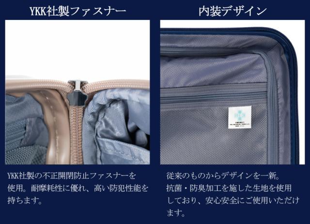 【5-7泊】【送料無料】アジアラゲージ デカかるEdge拡張タイプ ALI-089-22W 52L/60L スーツケース ジッパキャリー 拡張機能 軽量_4