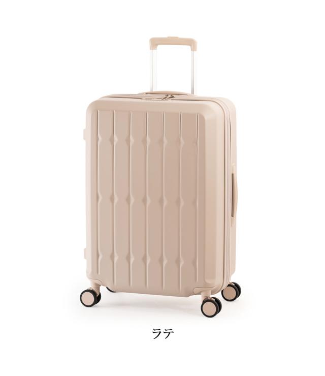 【5-7泊】【送料無料】アジアラゲージ ドリンクホルダー付きスーツケース 66L/76L ALI-6030SD-24W　ジッパキャリー 拡張機能　サスペンション内蔵キャスターの通販は