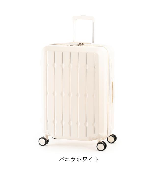【5-7泊】【送料無料】アジアラゲージ ドリンクホルダー付きスーツケース 66L/76L ALI-6030SD-24W　ジッパキャリー 拡張機能　サスペンション内蔵キャスターの通販は