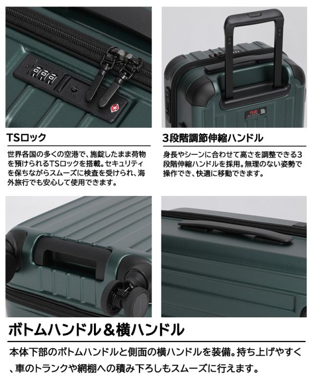 【機内持ち込み可】 バーマス ヘリテージ3 ファスナータイプ Sサイズ 37L 防犯ジッパー トラベルセントリーID TSロック ダブルキャスター 静音 ファスナー48c 60540 ( HERITAGE FASTENER TYPE 1泊 2泊 )_2