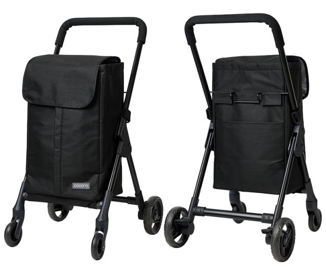 【リニューアル】 cocoro ココロ ショッピングカート 前押し4輪カート 35L フロントオープン ストッパー付き 保冷 保温 軽量 折りたたみ フック付き 580905/580912/580929 ( キャリーカート ショッピングバッグ 買い物カート 買い物キャリー 保冷バッグ 折り畳み )_8