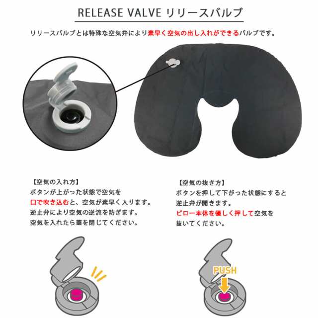 メール便可】ポケットピロー ネックピロー トラベルグッズ 旅行用品