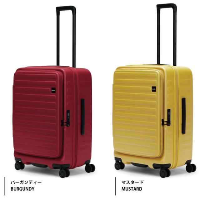 ロジェール CUBO-M Refresh スーツケース Mサイズ 70/77L フロントオープン 容量拡張 TSAロック 静音キャスター 軽量 無料受託手荷物 10年保証 ( LOJEL ハード トランクケース キャリー トランク )_3