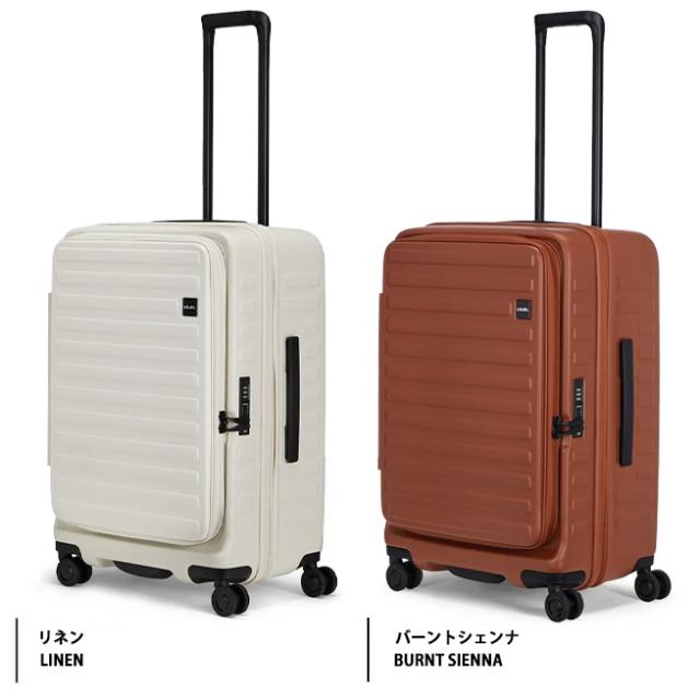 ロジェール CUBO-M Refresh スーツケース Mサイズ 70/77L フロントオープン 容量拡張 TSAロック 静音キャスター 軽量 無料受託手荷物 10年保証 ( LOJEL ハード トランクケース キャリー トランク )_8