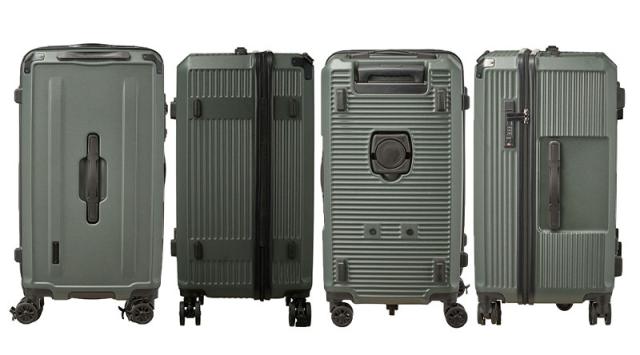 シフレ ハピタスプラス スーツケース スクエア型 Mサイズ 72L HPL2307-M BOX型 TSAロック キャリーケース シフレロック ダブルキャスター ドリンクホルダー ストッパー siffer