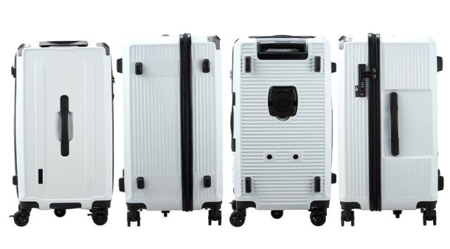 シフレ ハピタスプラス スーツケース スクエア型 Mサイズ 72L HPL2307-M BOX型 TSAロック キャリーケース シフレロック ダブルキャスター ドリンクホルダー ストッパー siffer