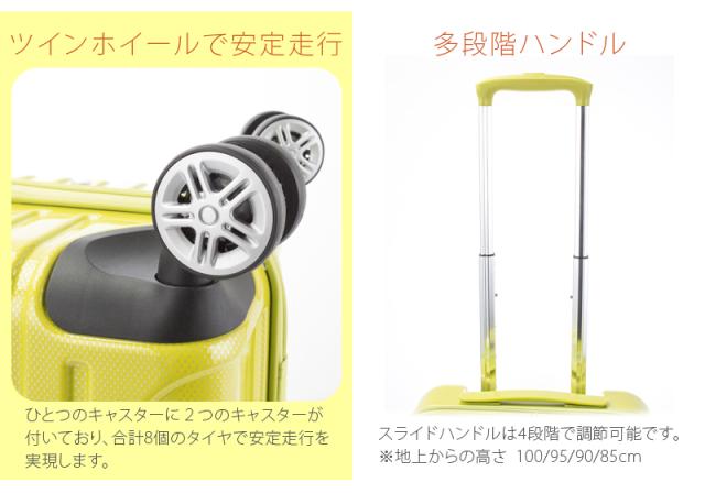 【機内持ち込み】 アクタス TOPS スーツケース Sサイズ 33L トップオープン TSAロック ダブルキャスター ハードキャリー 74-20310 ( ACTUS フロントオープン )_3
