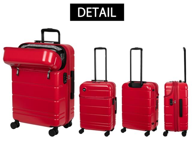 HeM エリオス Mサイズ トップオープン ストッパー 39-51000 50-60L 4〜5泊 スーツケーツ フロントオープン 拡張 キャリーケース エキスパンド 静音 HeM エリオス Mサイズ トップオープン ストッパー 39-51000 50-60L 4