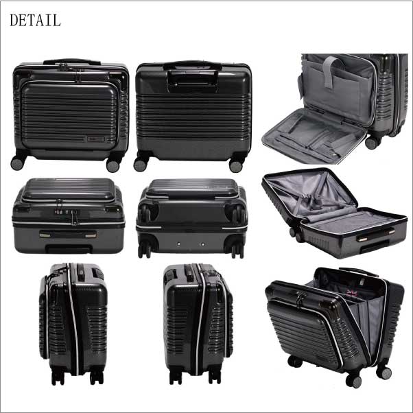 機内持ち込み シフレ siffler スーツケース ミチコロンドン Sサイズ MCL2065-34 25L 横型 フロントオープン TSAロック ダブルキャスター 送料無料_3