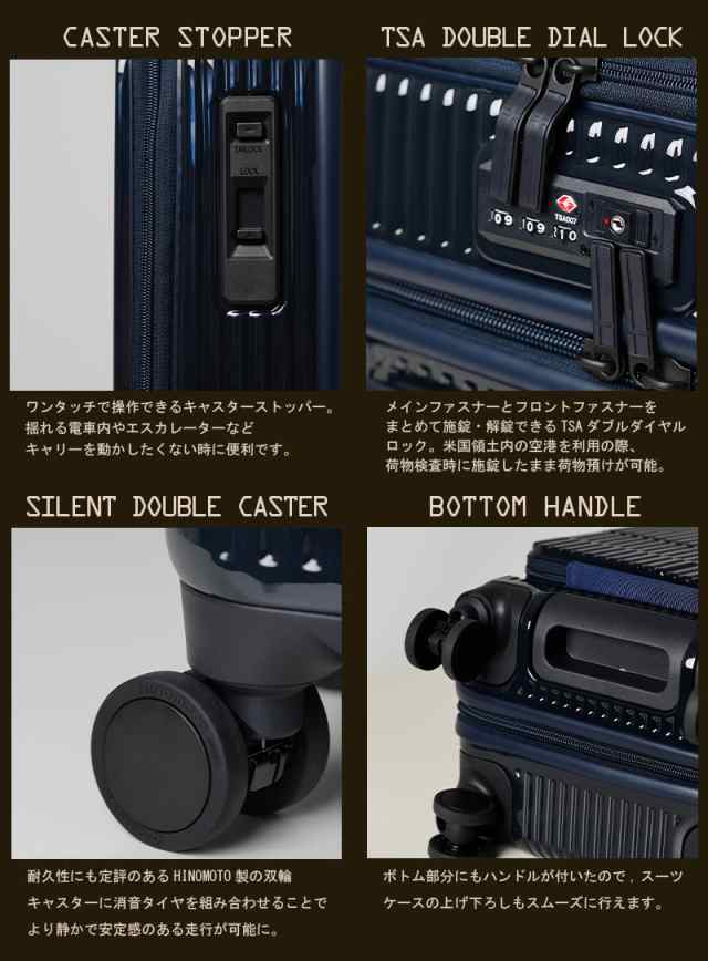 機内持ち込み イノベーター スーツケース INV50 Sサイズ 38L フロント