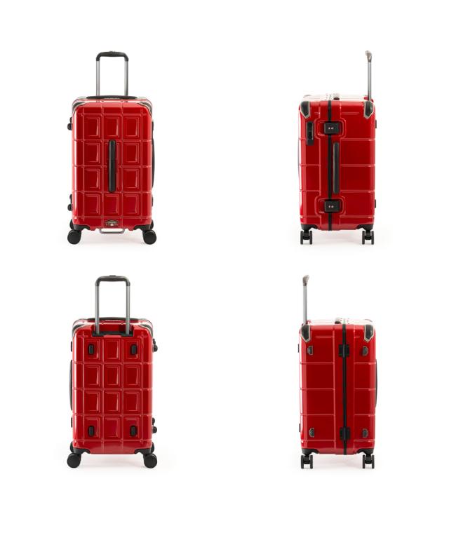 【5-7泊】【送料無料】アジアラゲージ パンテオン シェルフ型収納 フレームスーツケース PTB-2008-M　70.5L フレームボックスタイプ 大容量 静音キャスター