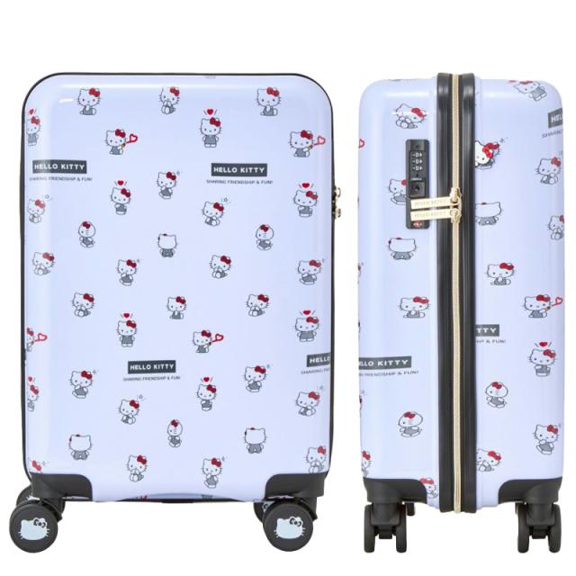 【機内持ち込み可】 シフレ サンリオキャラクターズ スーツケース Sサイズ 35L HPL2312-49 カップホルダー付き ダブルキャスター TSAロック ジッパータイプ キャリーケース siffler_5