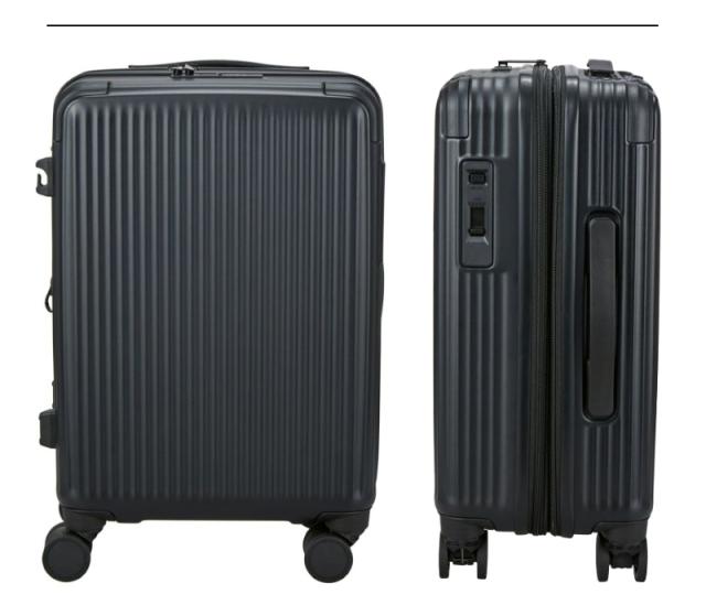 ハピタスプラス スーツケース Lサイズ HPL2326-69 98L 108L 容量拡張 7泊以上 ダブルキャスター HINOMOTO製ストッパー付き 台座フック TSAロック ダイヤルロック キャリーケース_6