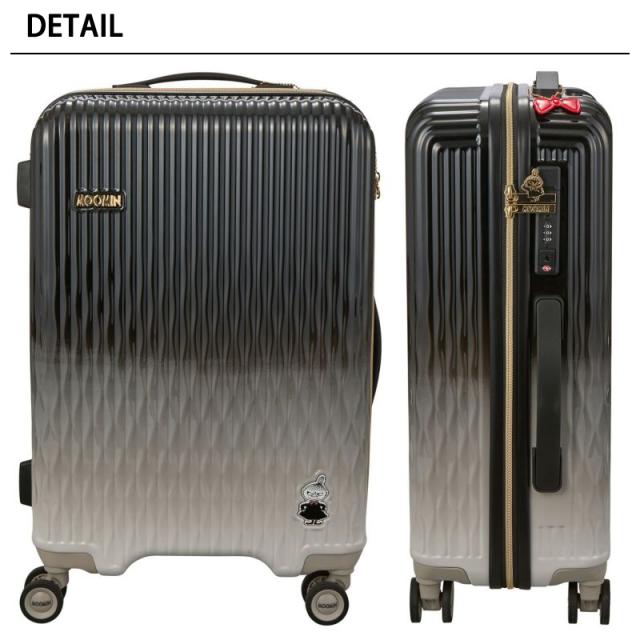 シフレ ムーミン リトルミイ スーツケース Mサイズ 46L 3〜5泊 カップホルダー ダブルキャスター シフレロック TSAロック HAP2340-55