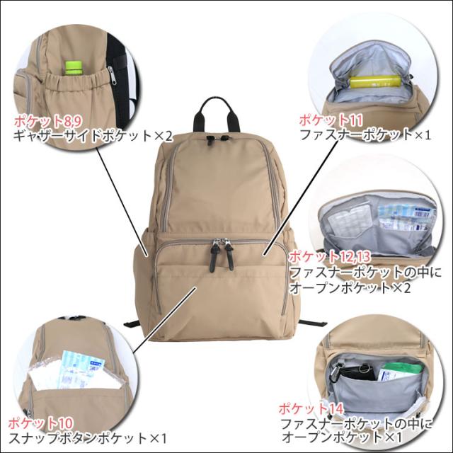 平日12時 平日祝9時即出荷 リュック レディース マザーズバッグ 大容量 撥水 防水 ポケット 多い A4 通勤 通学 大きめ メンズ 軽量 旅行 自立 リュックサック 軽い きれいめ 多機能 保冷 マザーズリュック シンプル おしゃれ 背面ファスナー ママ 20代 30代 40代 50代 黒_13