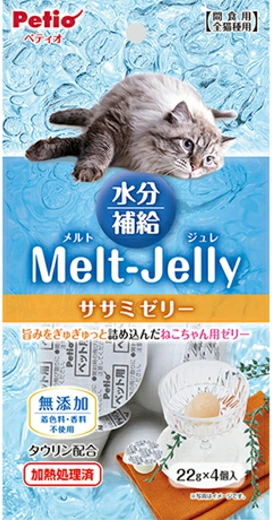 ペティオ　メルトジュレ　水分補給　ササミゼリー　２２ｇｘ４個入ｘ３０個（ケース販売）