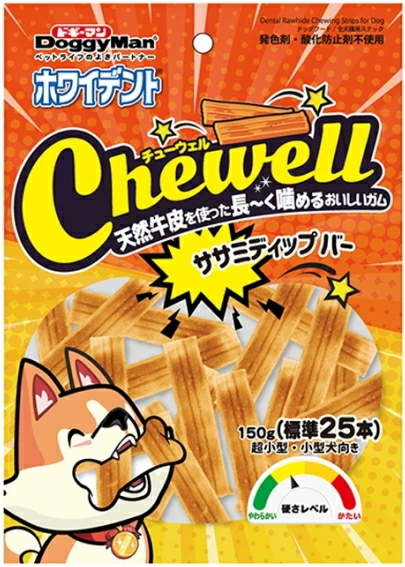 ドギーマンハヤシ　ホワイデント　Ｃｈｅｗｅｌｌ　ササミディップバー　１５０ｇｘ３６個（ケース販売）