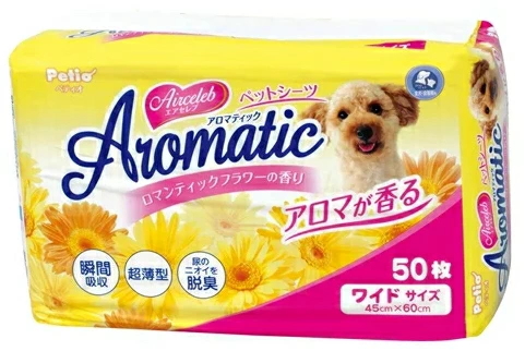 ペティオ　エアセレブ　アロマティックペットシーツワイド　５０枚ｘ８個（ケース販売）