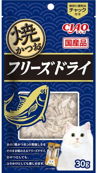 いなばペット　チャオ　焼かつお　フリーズドライ　焼かつお　３０ｇｘ４８個（ケース販売）　CS-235