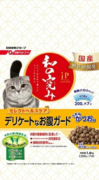 ペットライン　ＪＰスタイル　和の究み　セレクトヘルスケア　デリケートなお腹ガード　１．４ｋｇｘ８個（ケース販売）