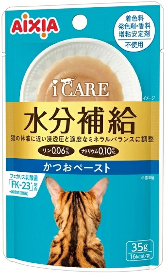 アイシア　ｉ　ＣＡＲＥ　アイケア　水分補給　かつおペースト　３５ｇｘ９６個（ケース販売）