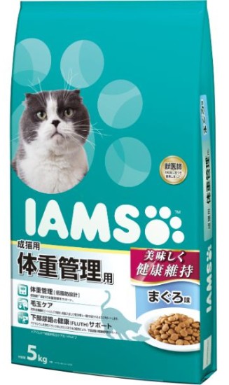 【マースジャパン】アイムス　成猫用　体重管理用　まぐろ　５ｋｇｘ２個（ケース販売）