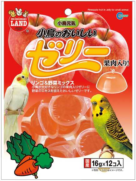 【マルカン】小鳥のおいしいゼリー　１６ｇｘ１２個ｘ３６個（ケース販売）