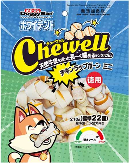 【ドギーマンハヤシ】ホワイデント　Ｃｈｅｗｅｌｌ　チキンラップボーンミニ　２１０ｇｘ３６個（ケース販売）