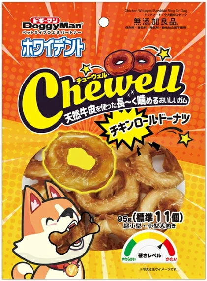 ドギーマンハヤシ　ホワイデント　Ｃｈｅｗｅｌｌ　チキンロールドーナツ　９５ｇｘ４８個（ケース販売）