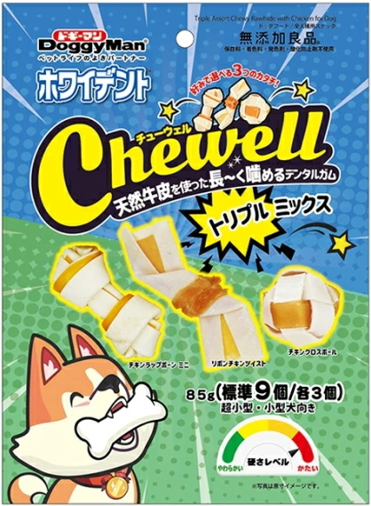 ドギーマンハヤシ　ホワイデント　Ｃｈｅｗｅｌｌ　トリプルミックス　８５ｇｘ４８個（ケース販売）