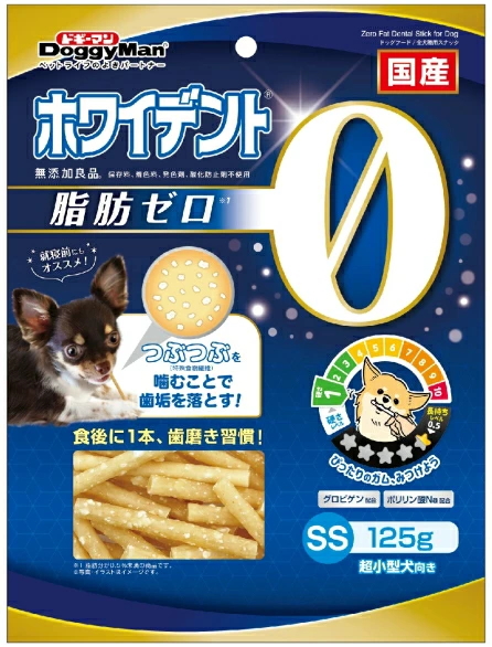 ドギーマンハヤシ　ホワイデント　脂肪ゼロ　ＳＳ　１２５ｇｘ３６個（ケース販売）