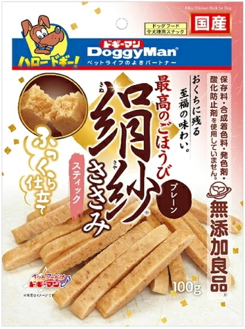 ドギーマンハヤシ　絹紗　スティック　プレーン　１００ｇｘ４８個（ケース販売）