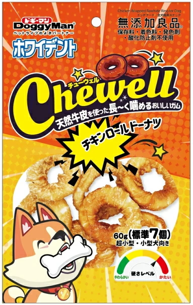 ドギーマンハヤシ　ホワイデント　Ｃｈｅｗｅｌｌ　チキンロールドーナツ　６０ｇｘ４８個（ケース販売）