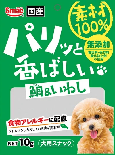 スマック　素材１００％　鯛＆いわし　１０ｇｘ３０個（ケース販売）