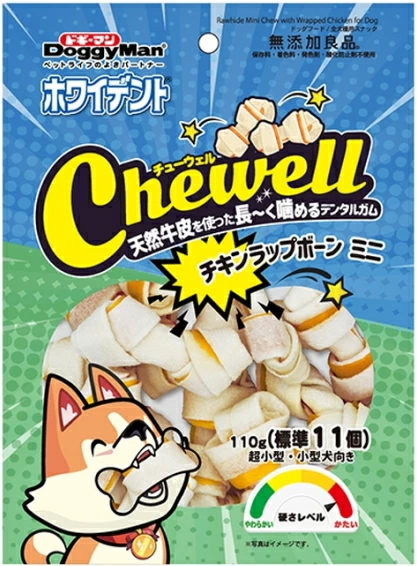 ドギーマンハヤシ　ホワイデント　Ｃｈｅｗｅｌｌ　チキンラップボーンミニ　１１０ｇｘ４８個（ケース販売）