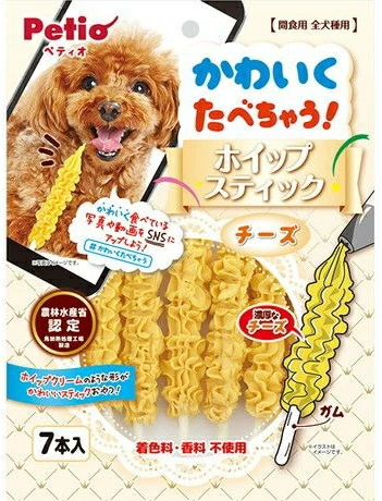 ペティオ　かわいくたべちゃう！　ホイップスティック　チーズ　７本入ｘ３０個（ケース販売）