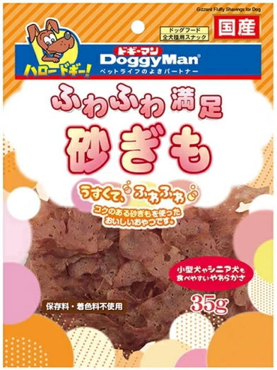 ドギーマンハヤシ　ふわふわ満足　砂ぎも　３５ｇｘ７２個（ケース販売）
