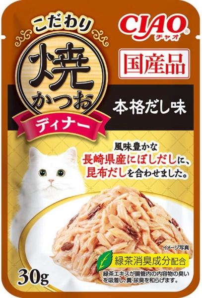 いなばペット　チャオ　こだわり焼かつおディナー　本格だし味　３０ｇｘ９６個（ケース販売）IC-564