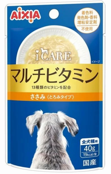 アイシア　ｉ　ＣＡＲＥ　ドッグ　マルチビタミン　ささみ　とろみタイプ　４０ｇｘ９６個（ケース販売）