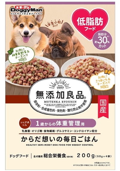 ドギーマンハヤシ　無添加良品　からだ想いの毎日ごはん　体重管理用　２００ｇｘ２４個（ケース販売）