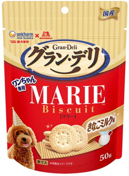 【ユニチャーム】グランデリ　ワンちゃん専用マリービスケット　きなこミルク味　５０ｇｘ３２個（ケース販売） 5,936円