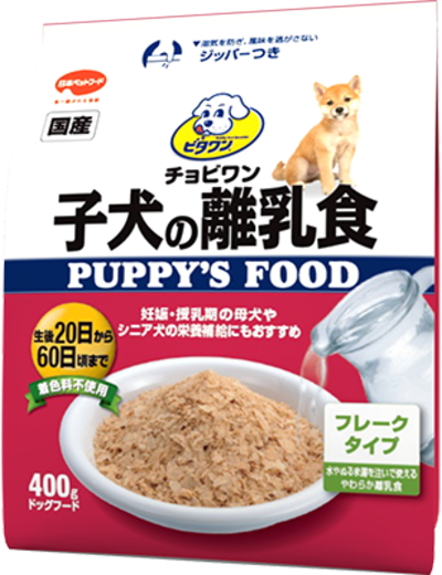 日本ペット　ビタワン　子犬の離乳食　　４００ｇｘ１２個（ケース販売）