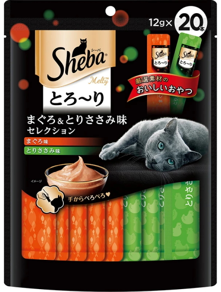 マースジャパン　シーバ　とろ〜り　メルティ　まぐろ＆とりささみ味セレクション　１２ｇｘ２０本ｘ２０個（ケース販売）　SMT-33